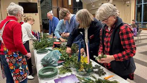 Festive Coffee Hour and Advent Wreath Making