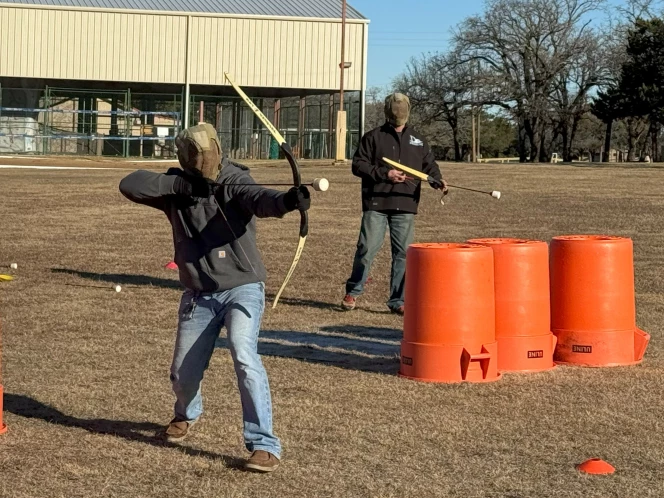 Bow and Arrow Tag at Men's Retreat
