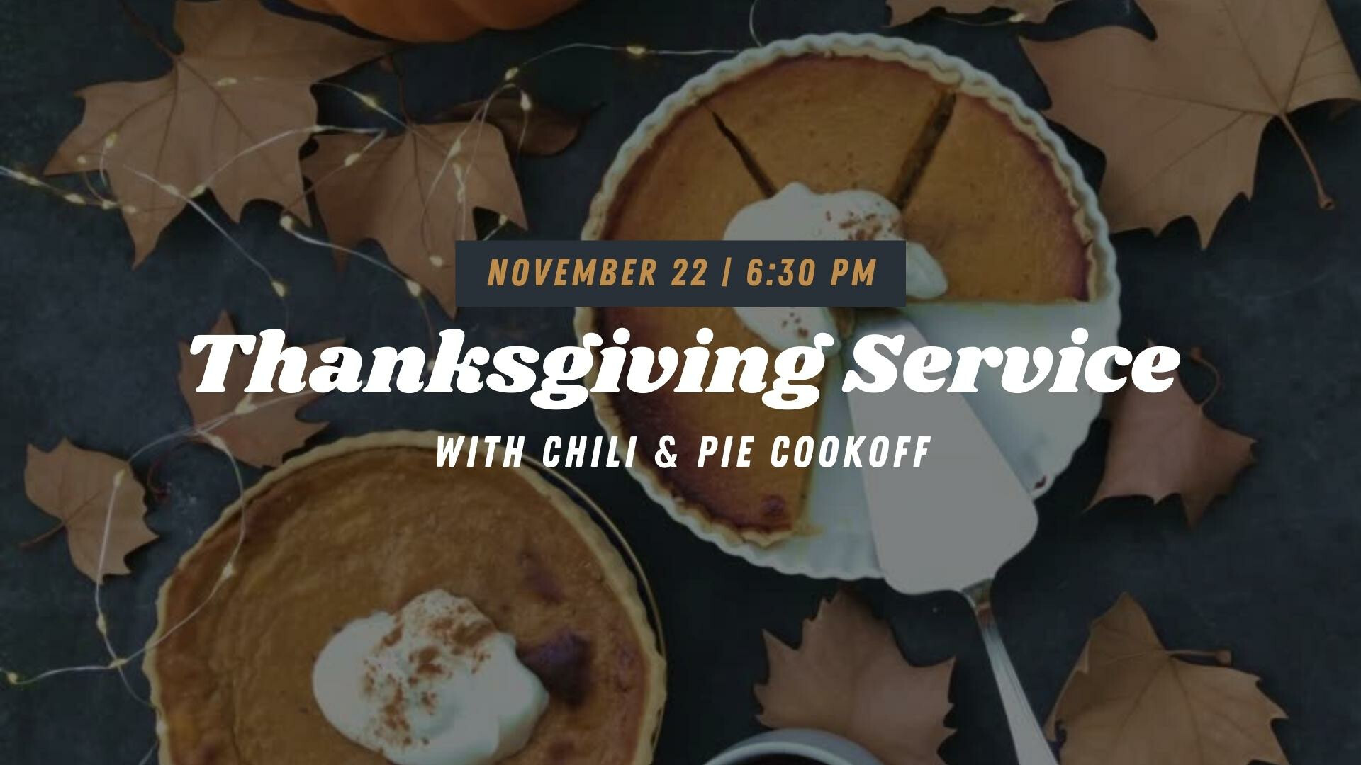 Thanksgiving Service and Cook-off