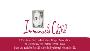 Immanuel's Child Stars Due