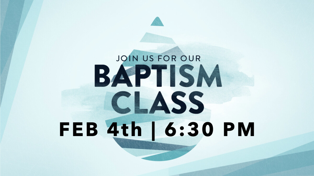 Baptism Class