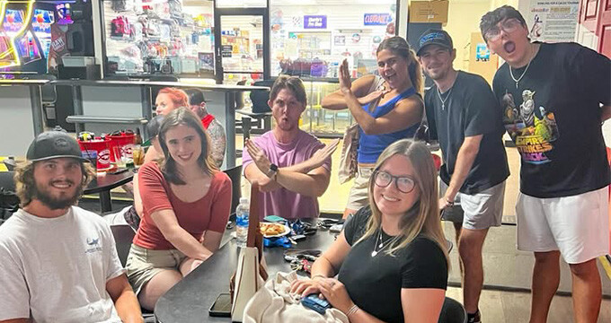 Ya group on bowling night