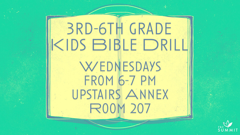 Kids Bible Drill