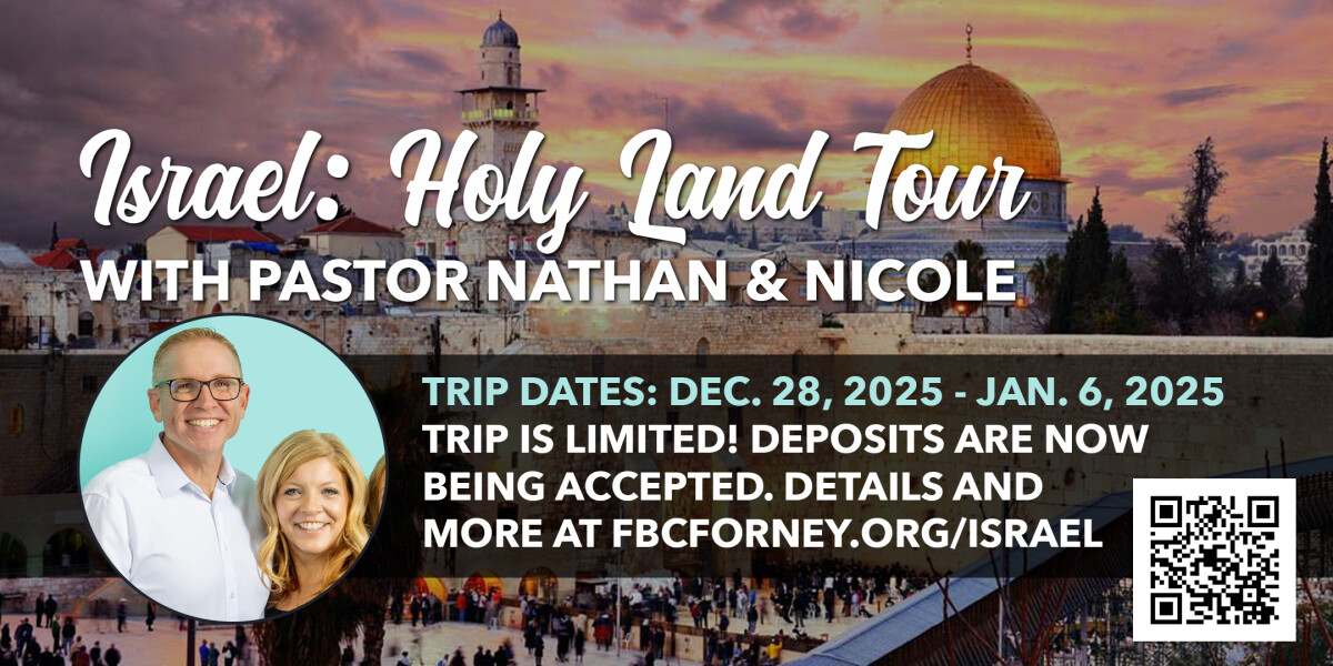 Israel Holy Land Tour Interest Meeting
