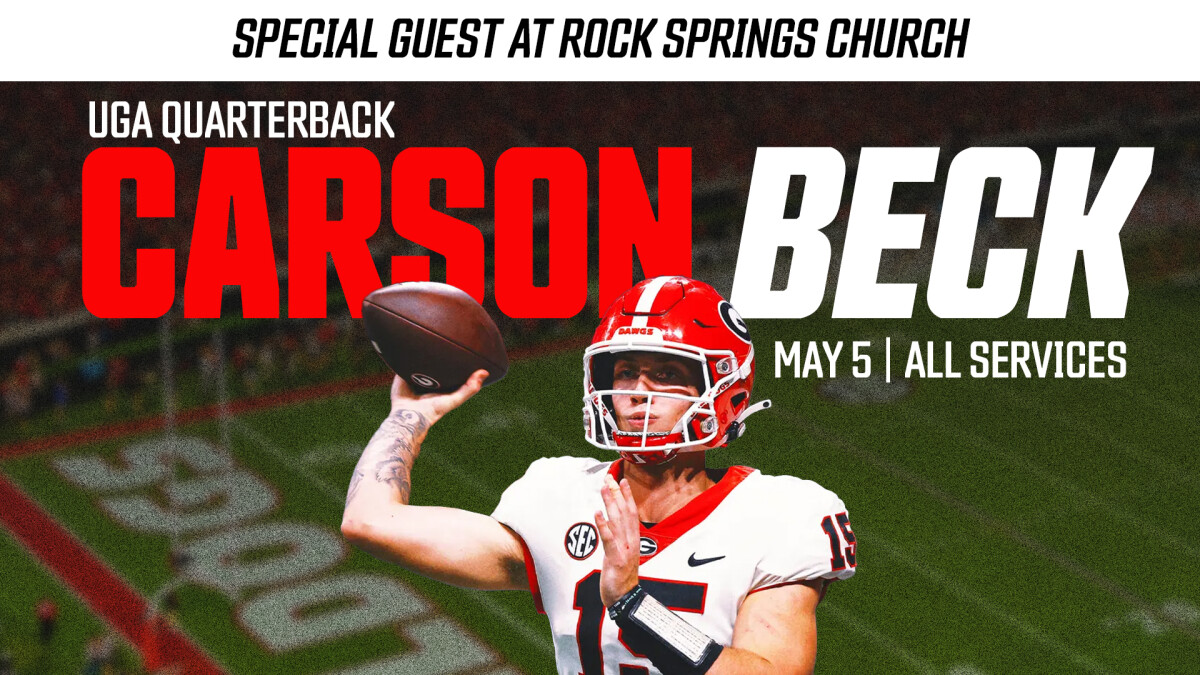 Carson Beck at Rock Springs Church