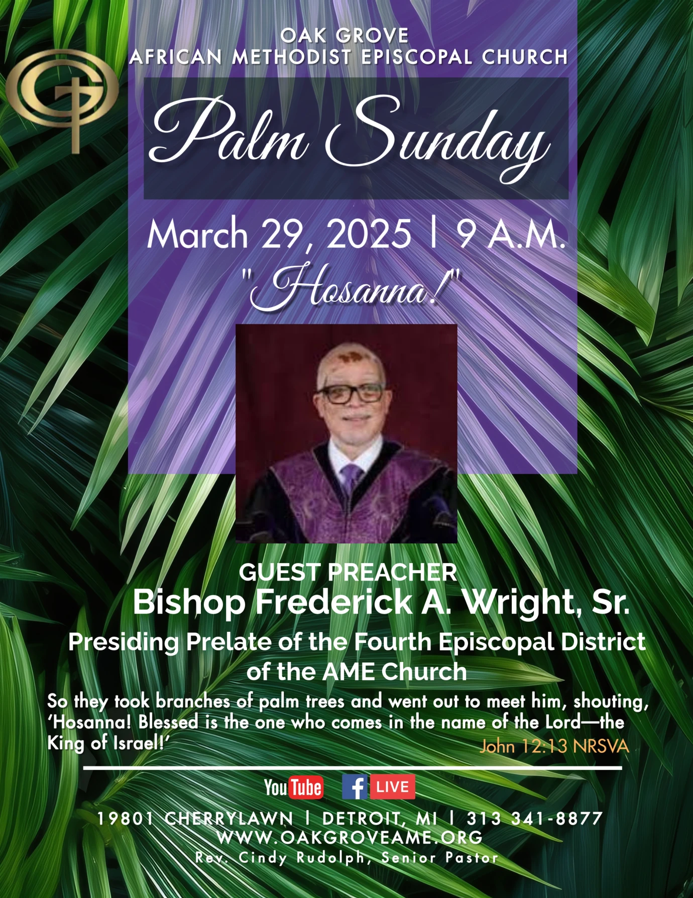 Palm Sunday Worship and Church School 