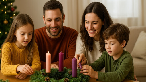 Making an Advent Wreath