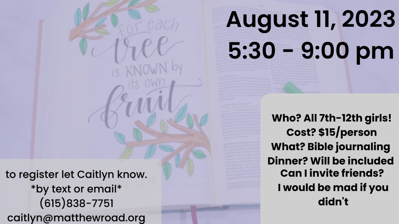 Girls Bible Study