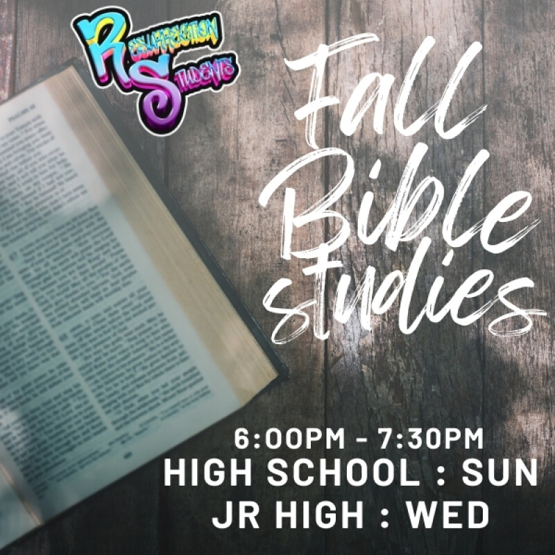 Fall Bible Studies