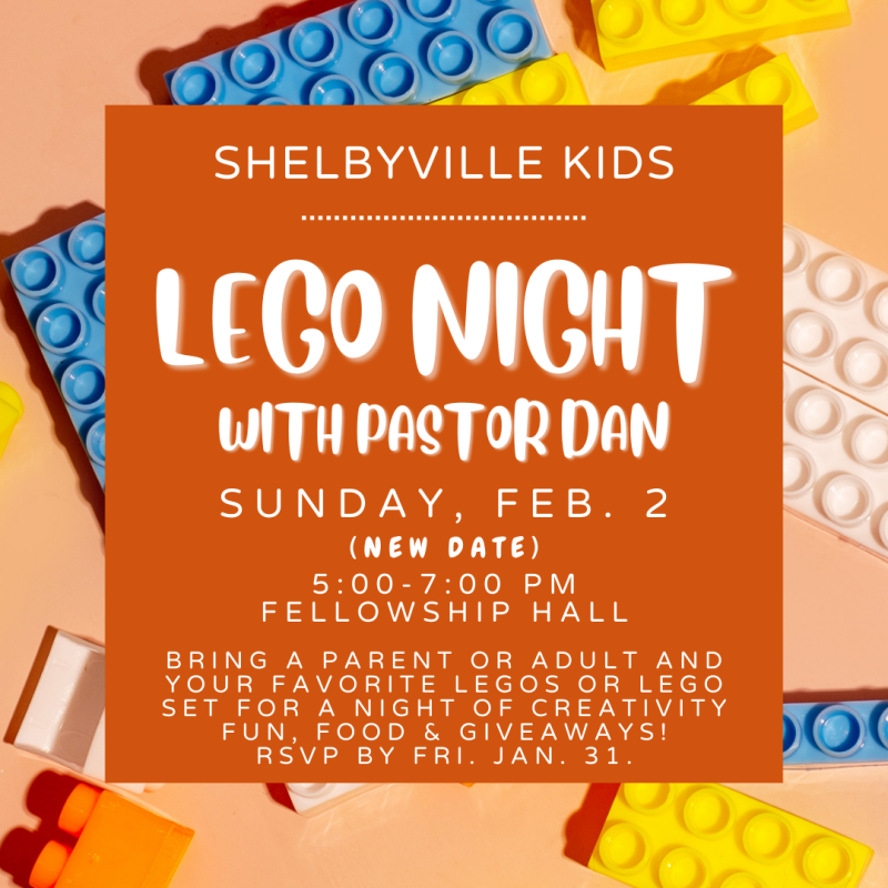 Lego Night with Pastor Dan