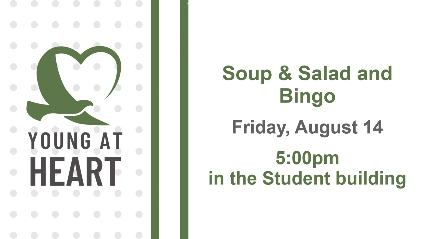 YOUNG AT HEART - Soup & Salad and Bingo