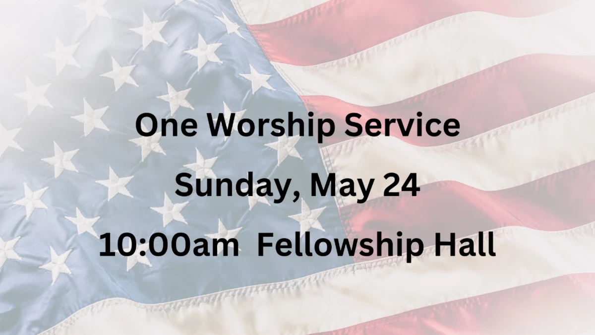 One Worship Service