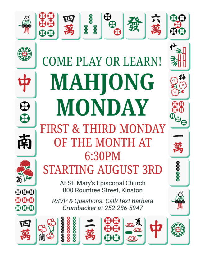 Mah Jong Mondays