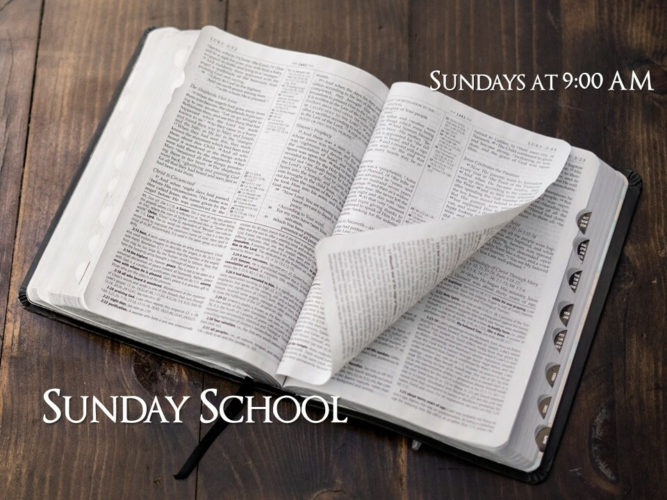 9:00 AM Sunday School