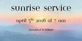 Easter Sunrise Service 2026 at Meadowdale