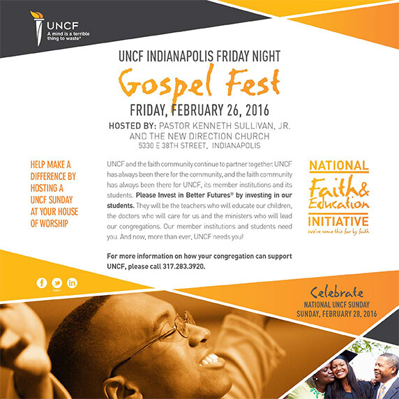 UNCF Gospel Fest Flyer