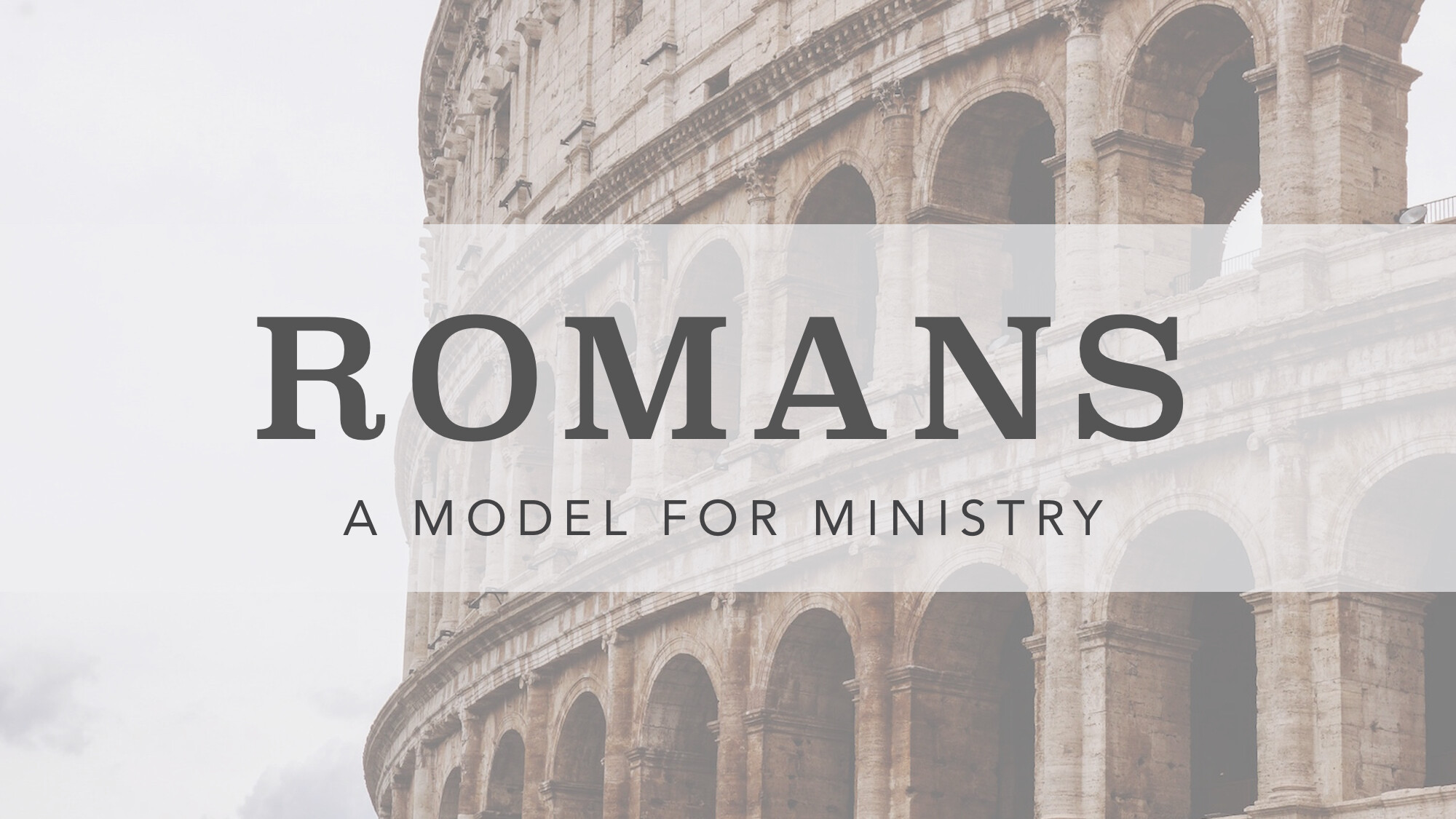 A Model for Ministry