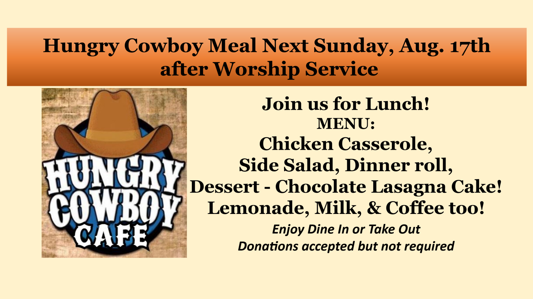 Hungry Cowboy Meal