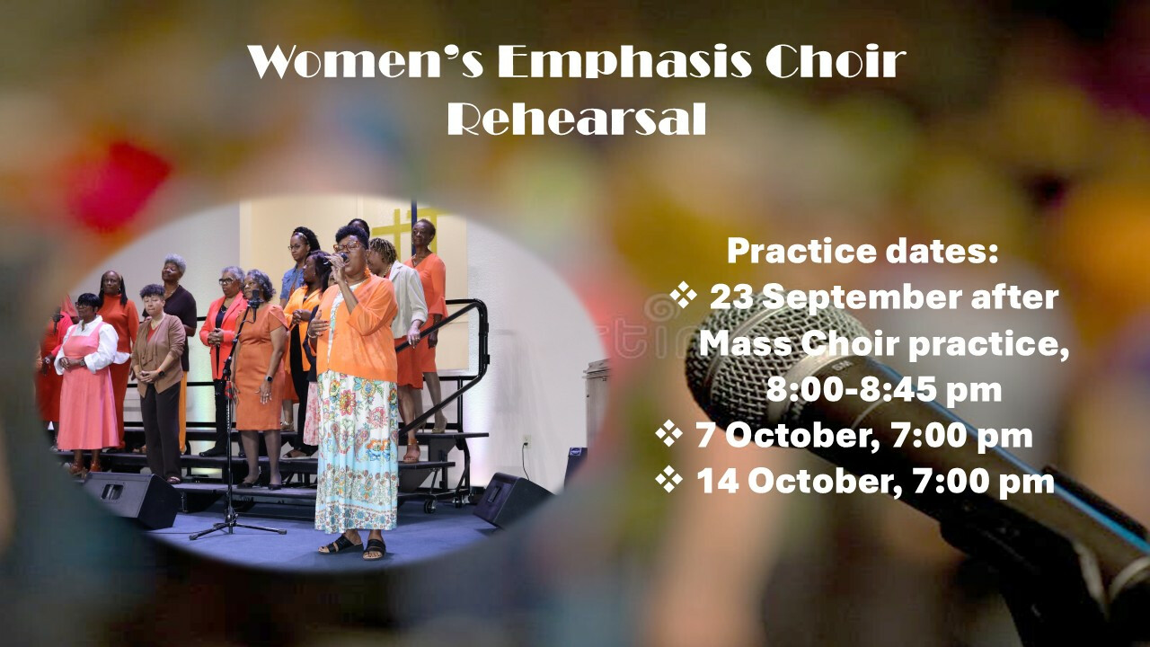Women's Emphasis Choir Rehearsal