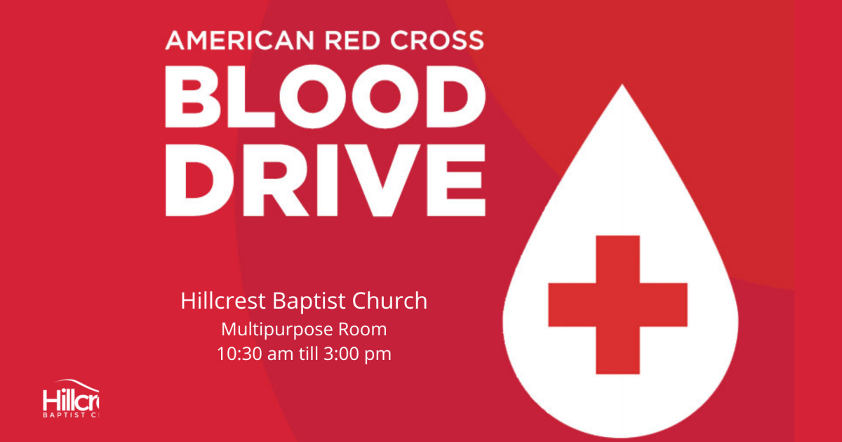 Red Cross Blood Drive | Hillcrest Baptist Church