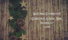 2025 Wycombe Community Christmas Carol Sing - Dec 20 2025 7:00 PM