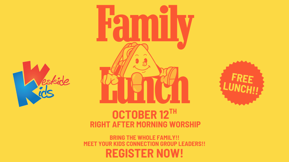 Kids Ministry Family Lunch
