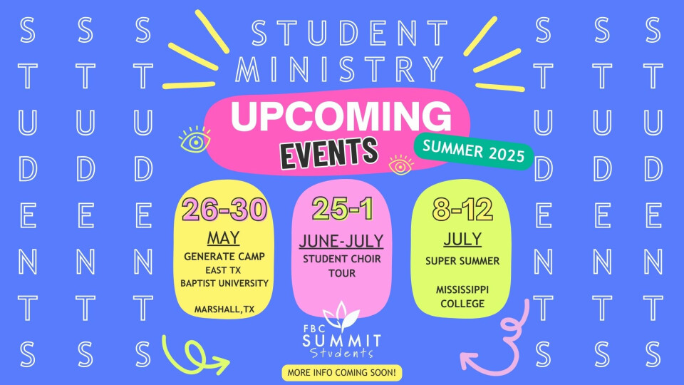 Upcoming Student Events