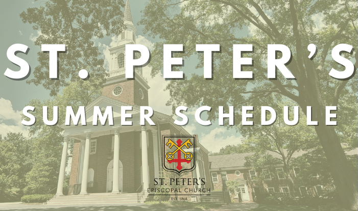 St. Peter's Summer Schedule