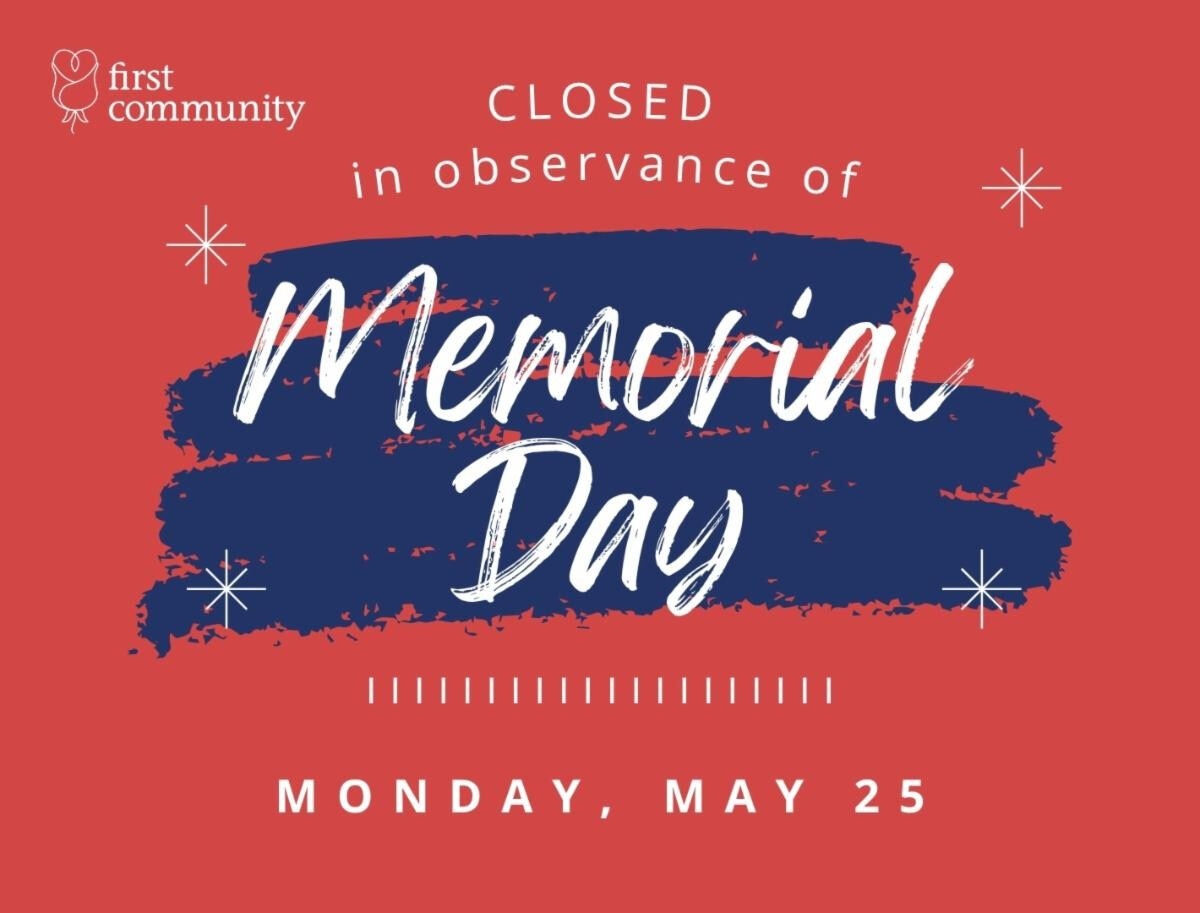 Memorial Day Church Closed