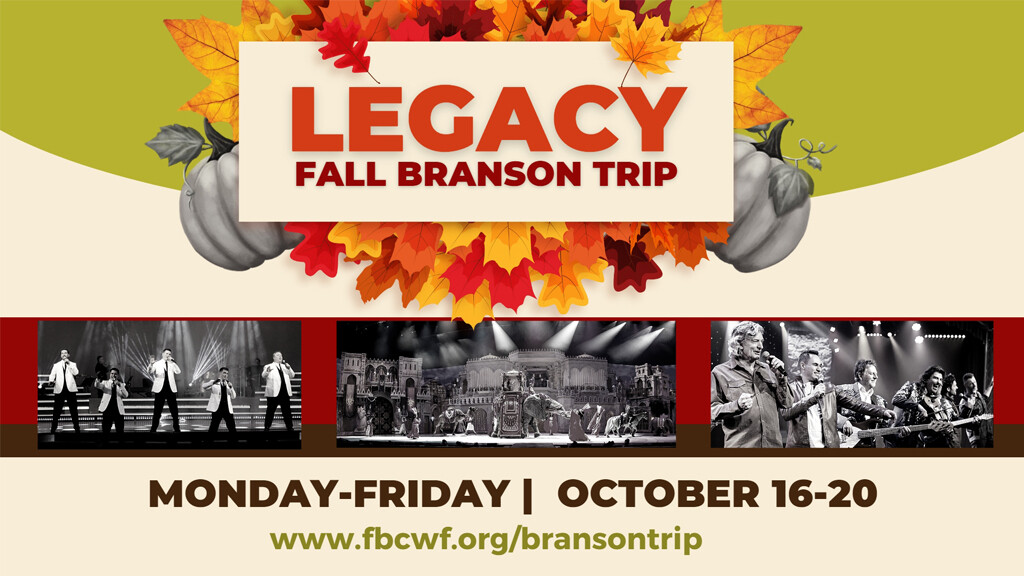 Legacy Adult Fall Branson Trip