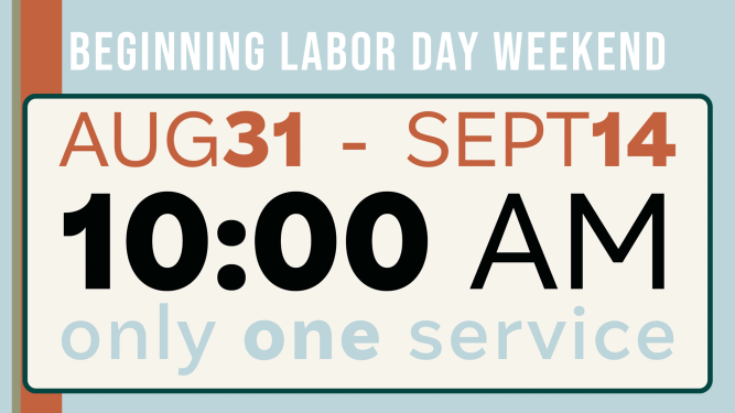 one 10:00 am service time