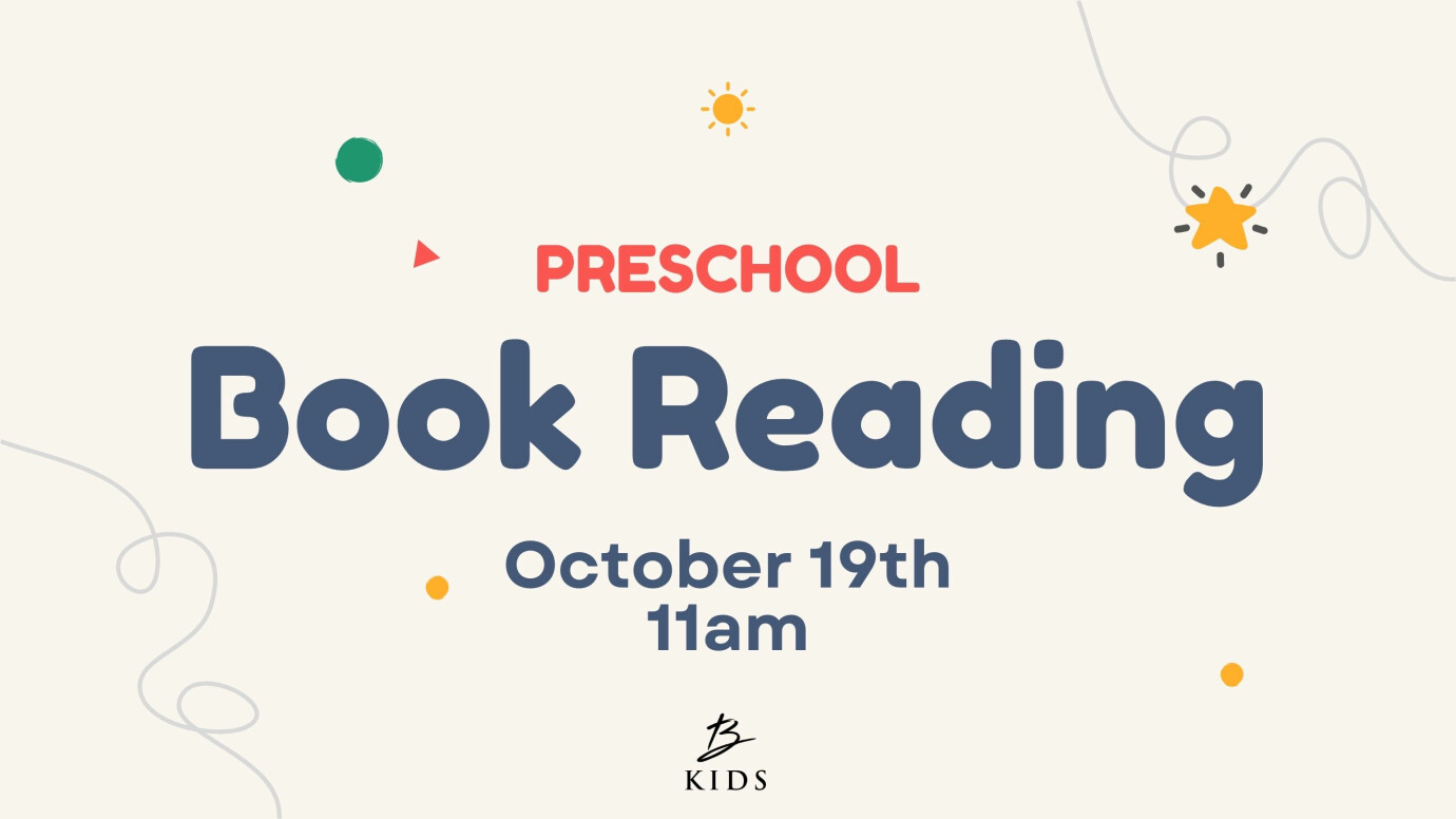 Preschool Book Reading with Kris Sparks