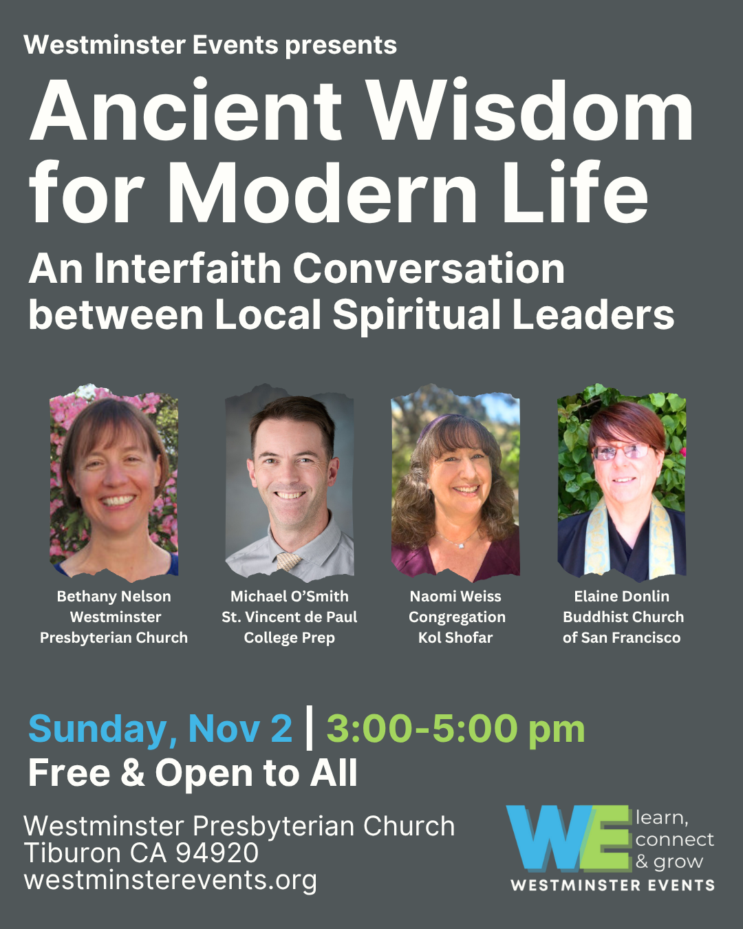 Ancient Wisdom for Modern Life: A Conversation Across Faiths