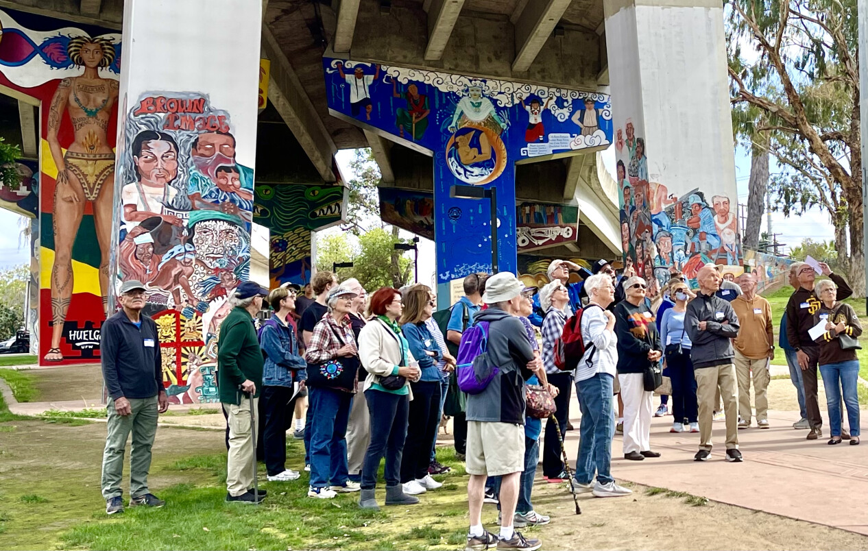 walking tour at Chicano Park