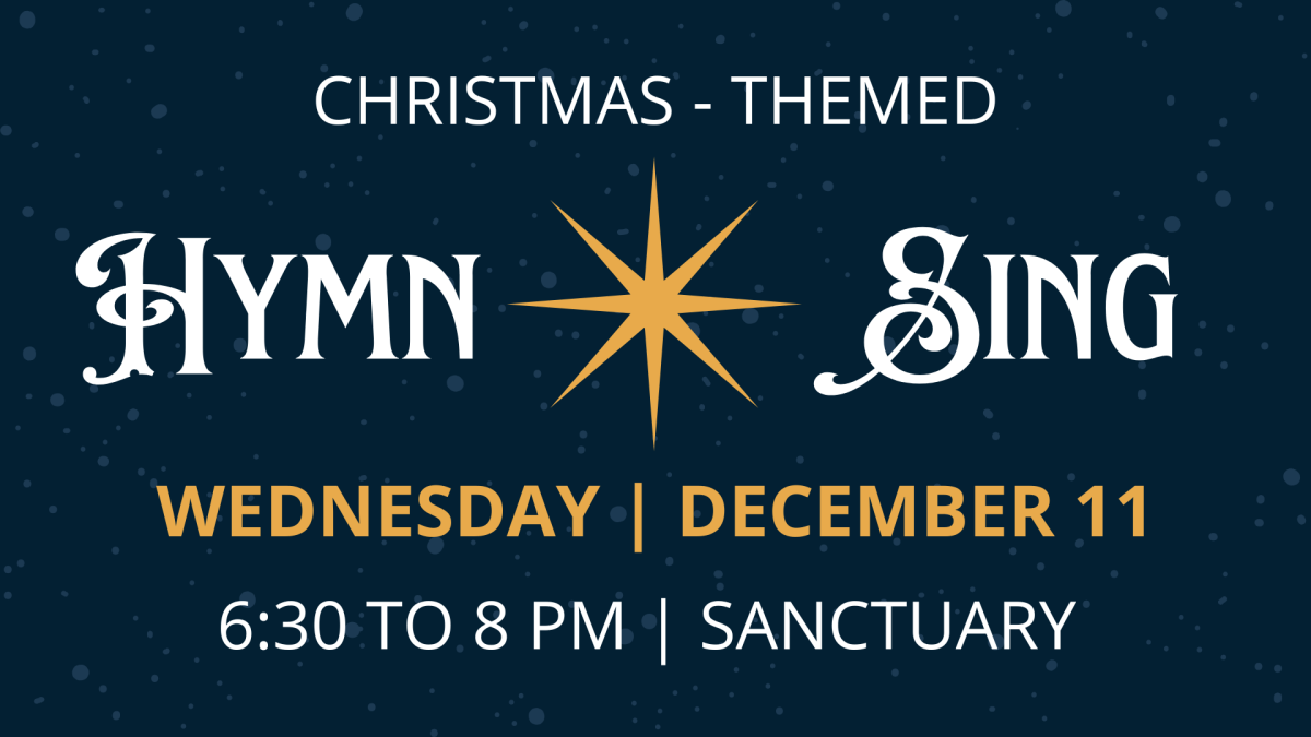Christmas-themed Hymn Sing