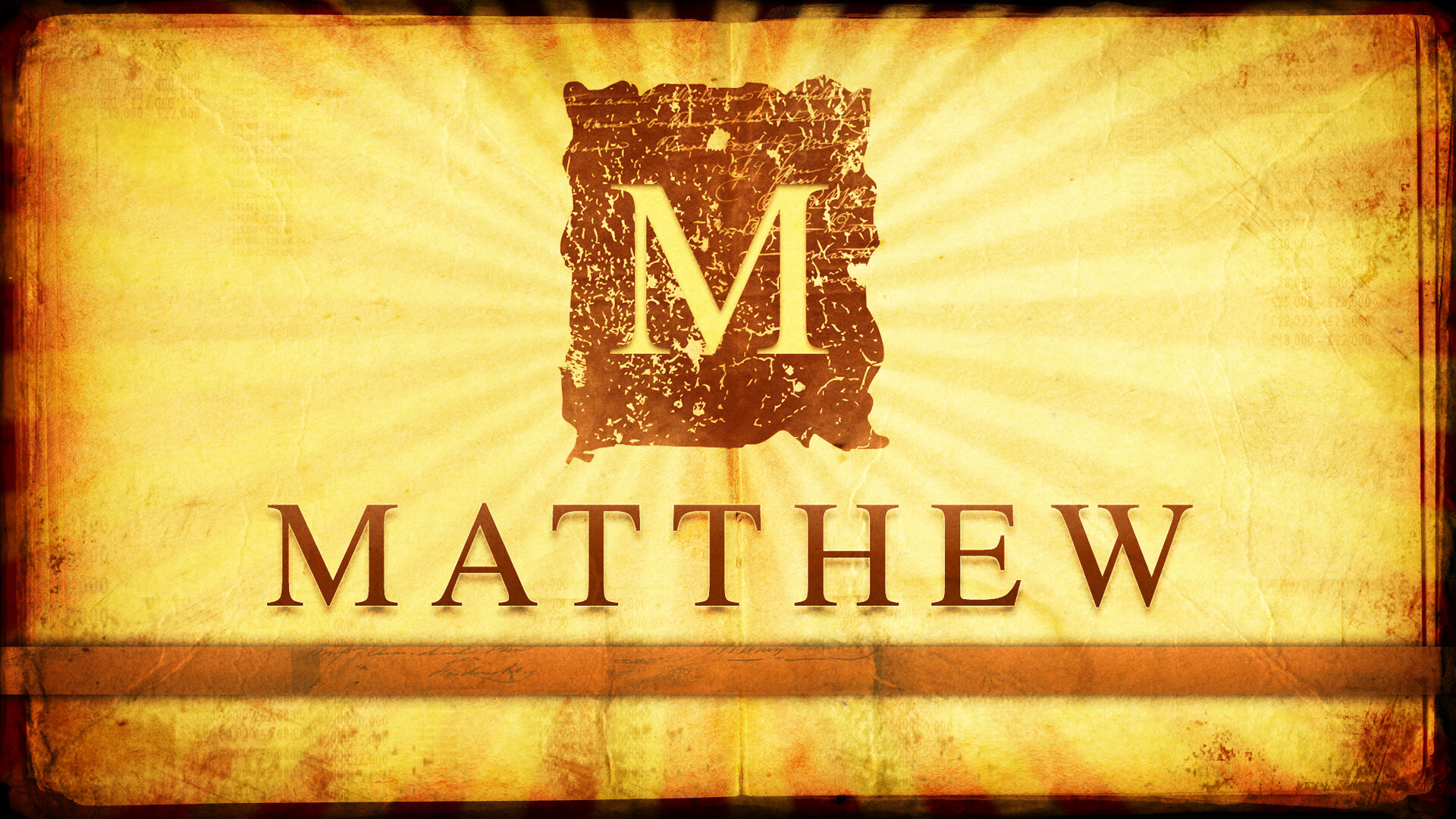 Matthew - Sermon On the Mount Part 1