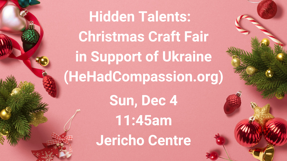 Hidden Talents:  Christmas Craft Fair