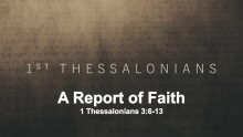 A Report of Faith