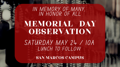 Memorial Day Observation