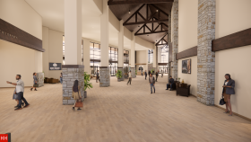 Gathering and community space rendering