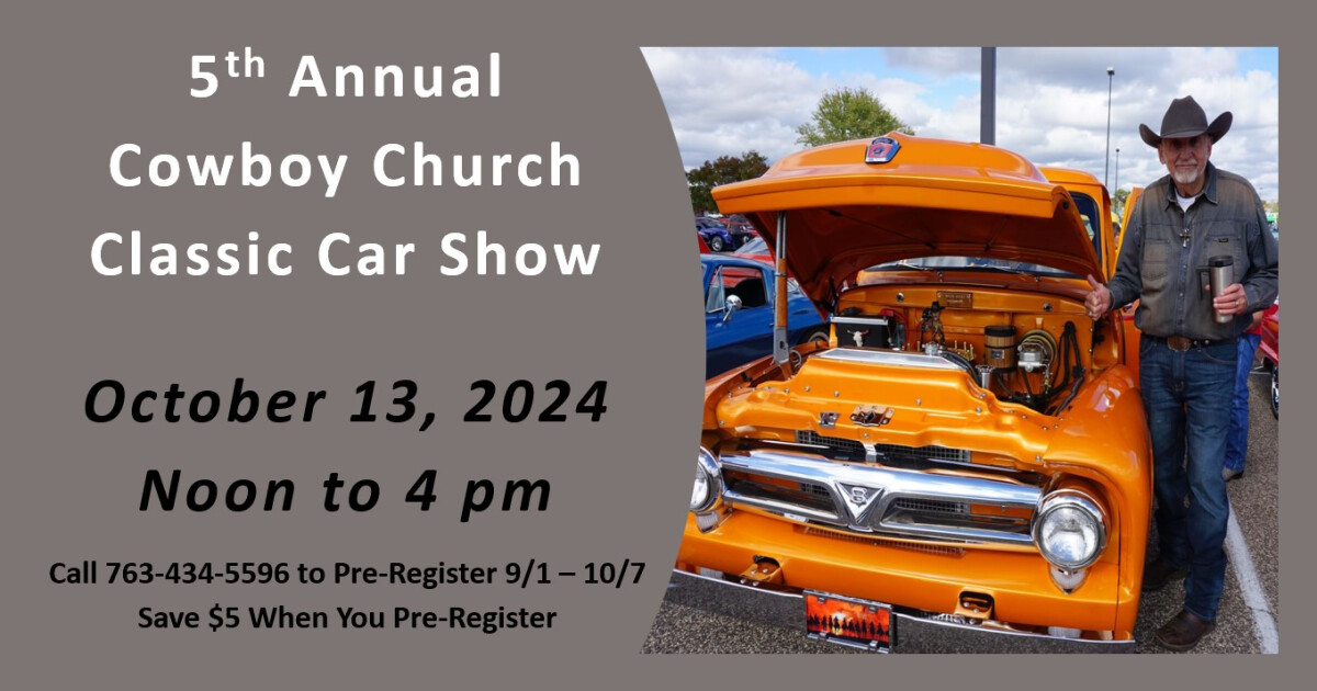 5th Annual Classic Car Show - Pre-Registration Starts | Open Range ...