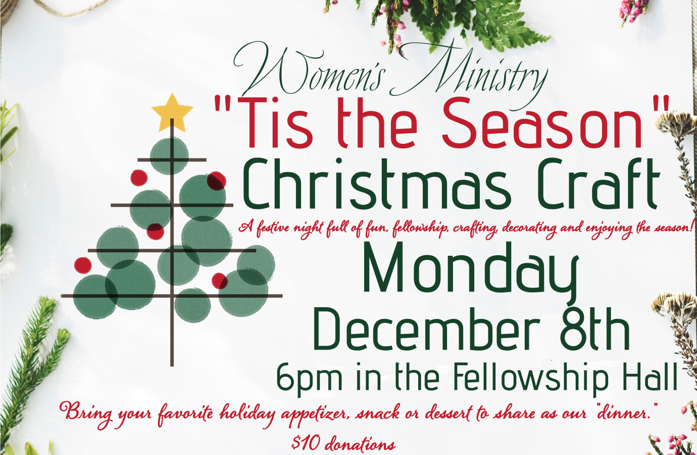 Women's Ministry Christmas Craft