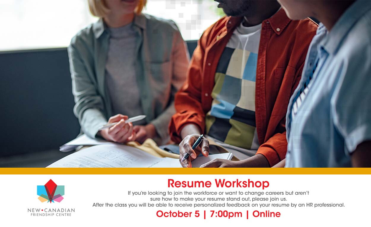 Resume Workshop - Oct 5 2022 7:00 PM