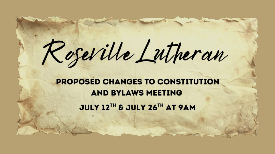 Meeting to Explain the Proposed Amendments to RLC's Constitution and Bylaws