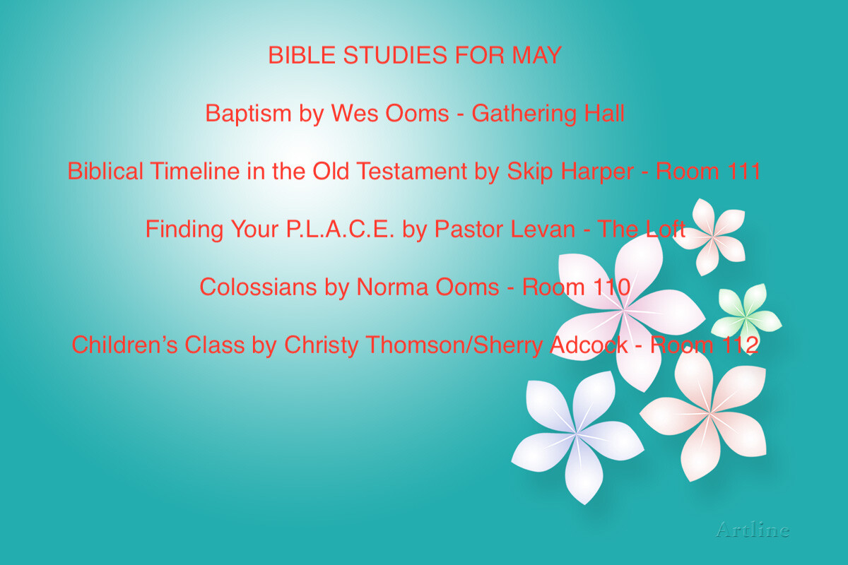 May Bible Studies