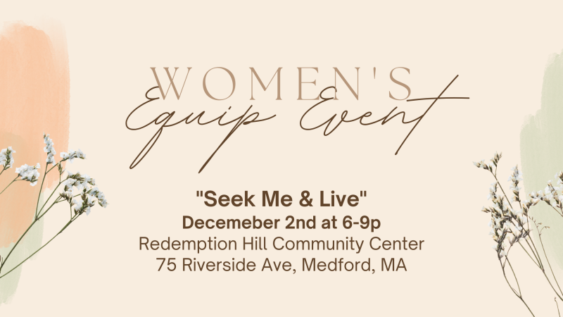 Seek Me And Live (Women's Event)