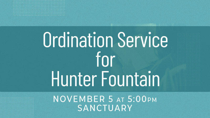 Hunter Fountain Ordination Service
