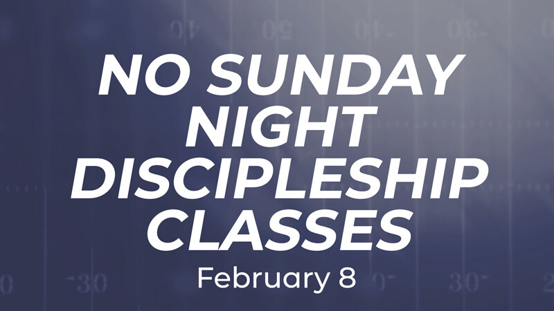 No Discipleship Classes