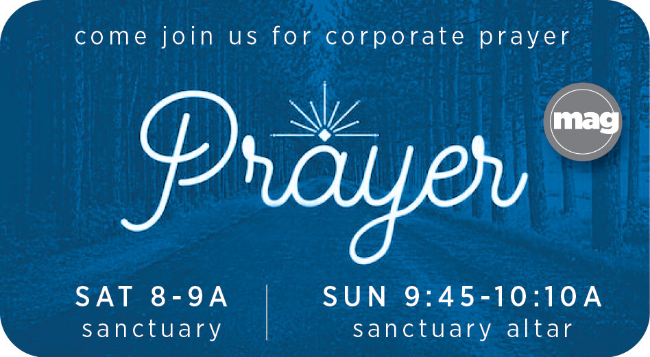 Weekly Pre-Service Prayer  at the Altar - Sunday 9:45-10:10am