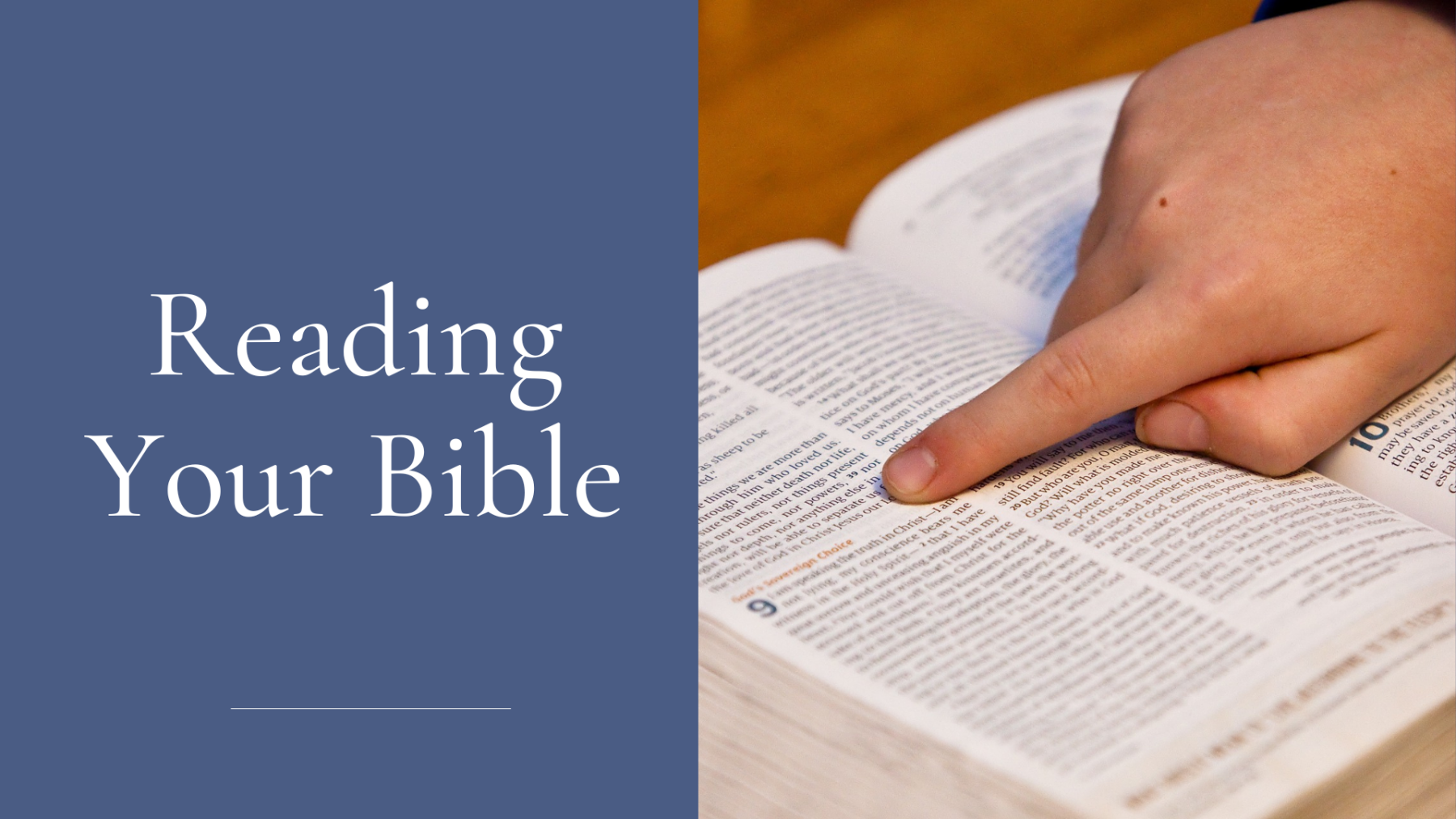 Families of 3rd Graders: How to Read Your Bible